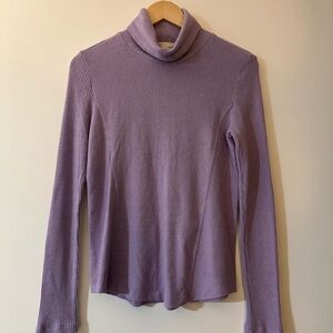 Saturday Sunday by Anthropologie Lavender Turtleneck Sweater